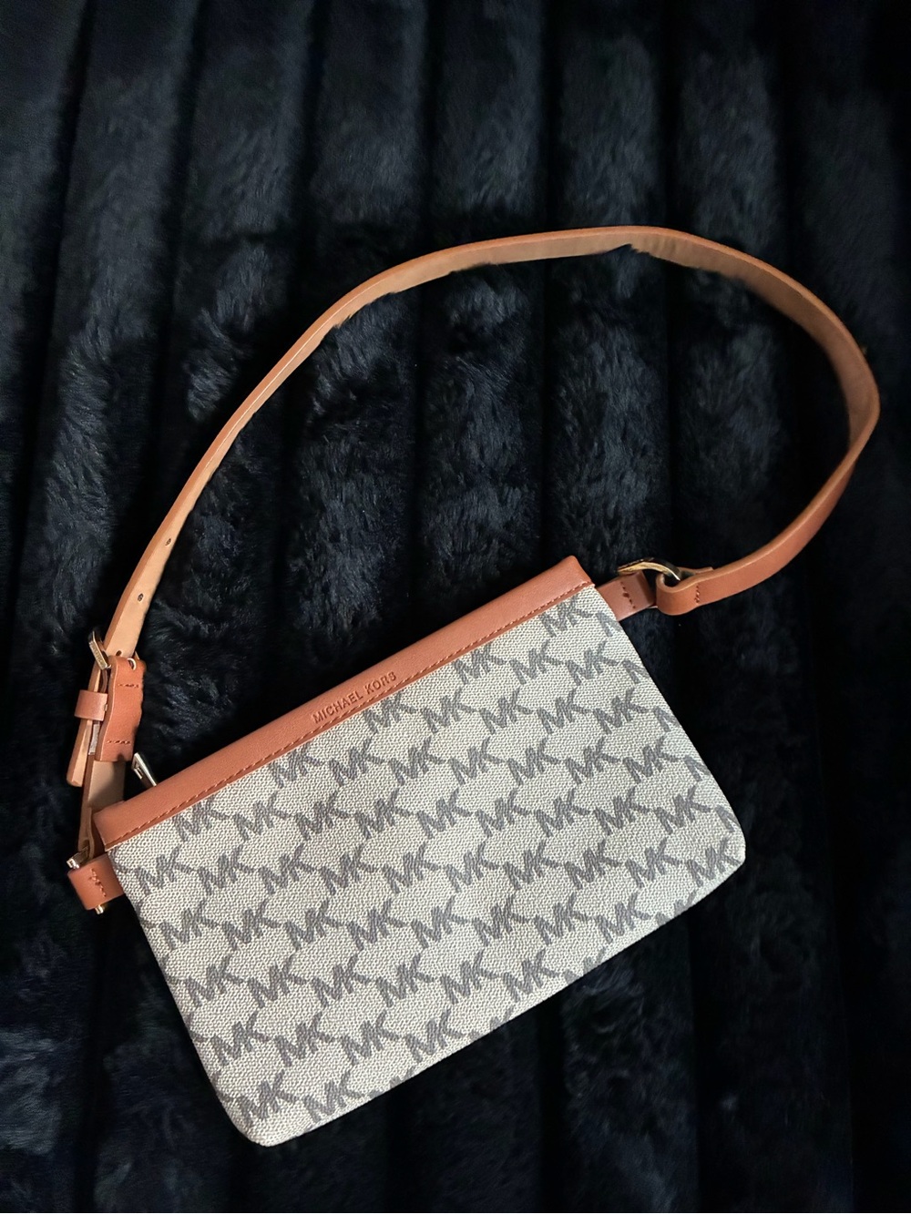 Tan Leather Clutch/Purse/Handbag